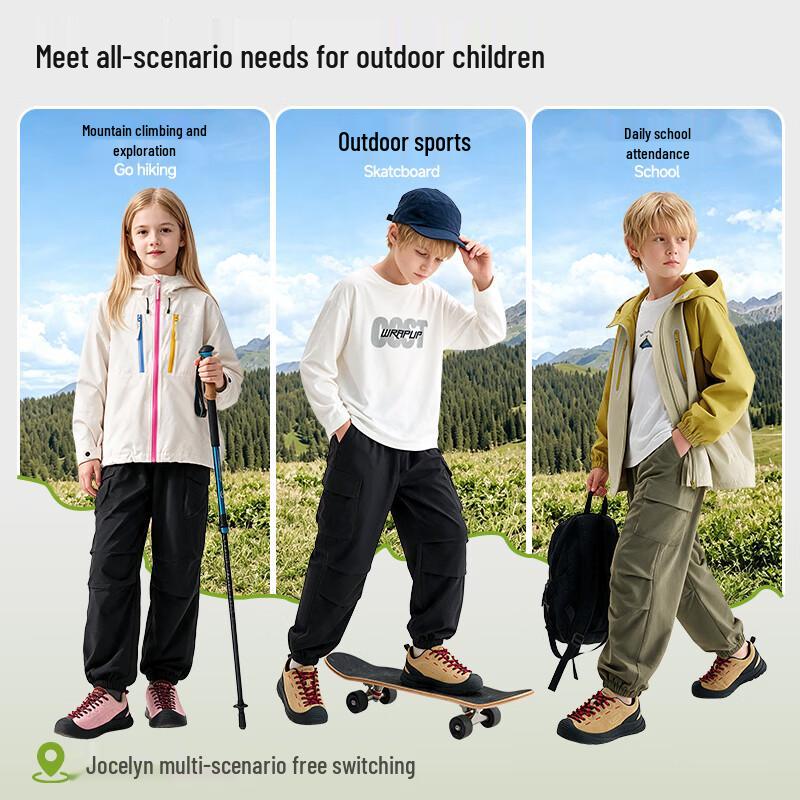 MaoRen Kids Outdoor Windproof Waterproof Cargo Pants