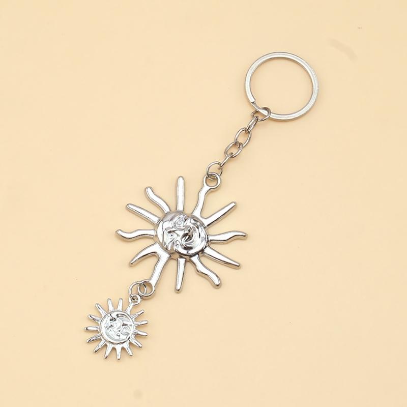 Модный брелок Солнце/Луна Уникальный подвес для сумки Модная сумка Украшение для сумки Металлический материал Брелок Подвеска Подарок для любителя моды