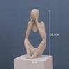 Статуя мыслителя из скандинавской смолы, абстрактные фигурки, фигурки, статуэтки, ручная работа, предметы искусства, домашний декор, домашний стол, украшения для гостиной