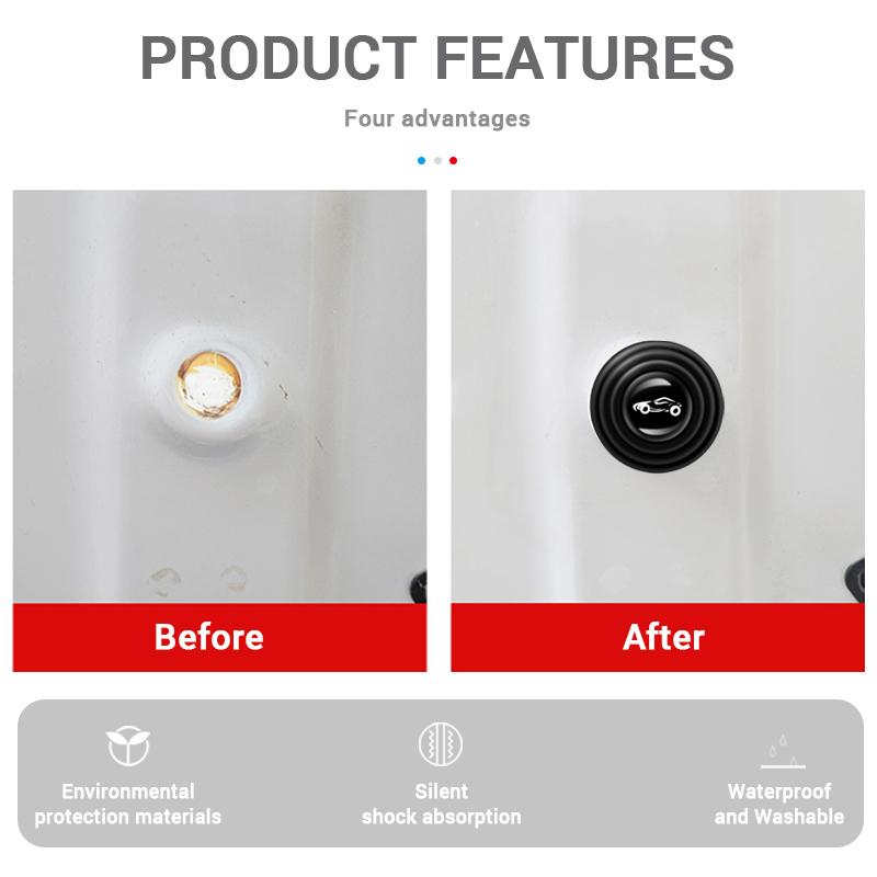 Car Door Shock Absorber Mini Cushion for Doors Trunk Hood Reduce Noise Automobiles Shockproof Soundproof Buffer Auto Accessories