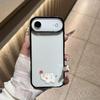 Очаровательный чехол-яблоко со слоном для серии iPhone 17 (Pro/Promax/Air) с черной акриловой рамкой