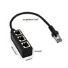 RJ45 1 Штекер на 3 Розетки Сетевой Разветвитель Ethernet LAN Кабель-Адаптер для Cat5, Cat5e, Cat6, Cat7 Прочный