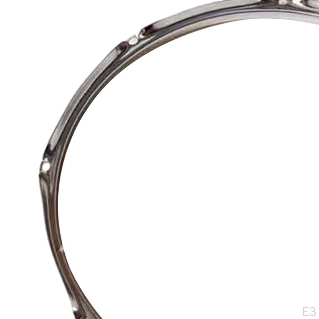 14inch 8 Holes Hoop, Snare Drum Batter Percussion Accessories, Heavy Duty Rim Hoop