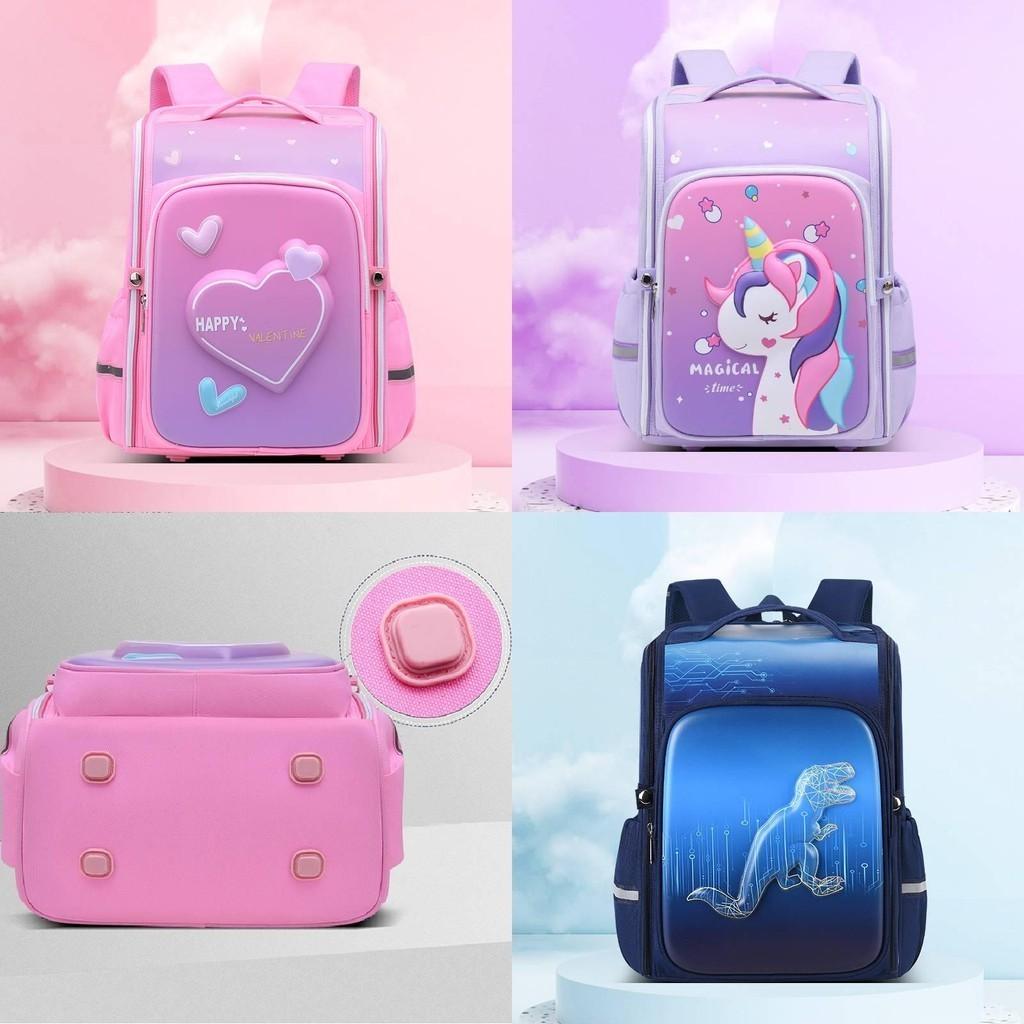 Cute And Durable Oxford Fabric School Backpack For Boys And Girls Anti-shock Lightweight