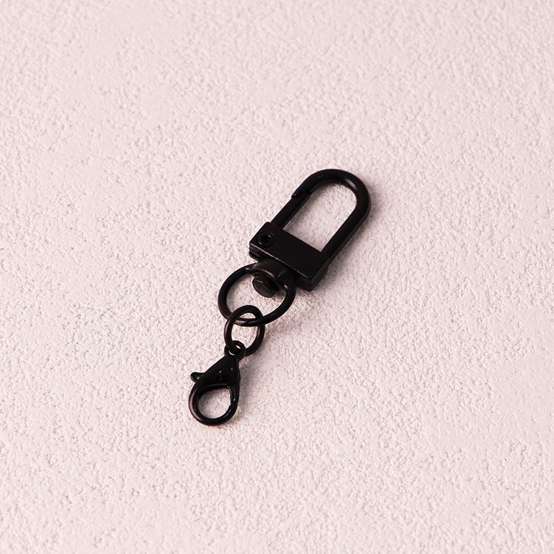 Вращающийся брелок для ключей с краской своими руками, U-образной пряжкой и карабином - красочная подвеска в виде куклы