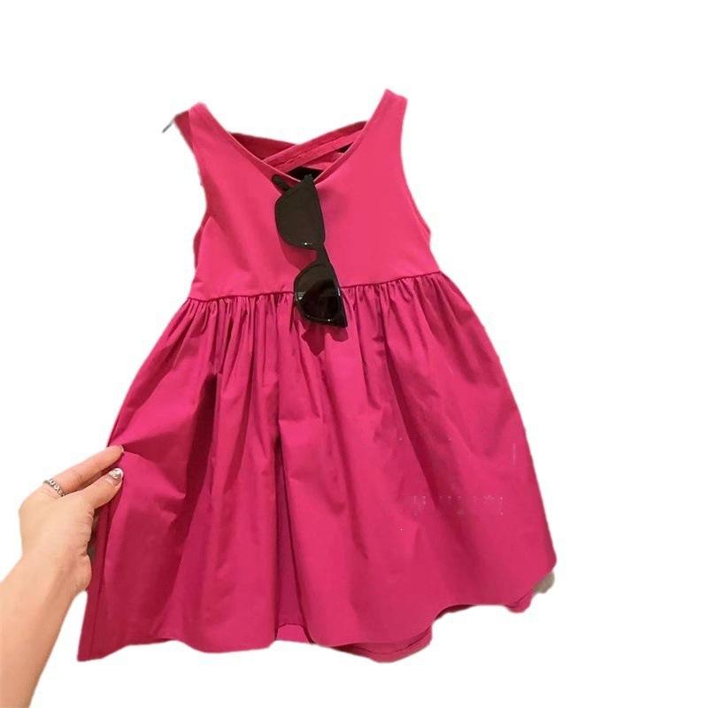 Girls Summer Hollow Out Slim Fit Camisole Dress Sleeveless Korean