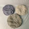 New striped letter patch cartoon octagonal hat women's large version summer cloud beret casual