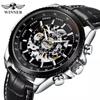 Men's Fashion Casual Hollow Mechanical Movement Automatic Mechanical Watch