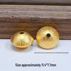 S925 Silver Ancient Gold Four-Leaf Clover Spacer Beads for DIY Jewelry: Bracelet & Necklace Craft Accessories.