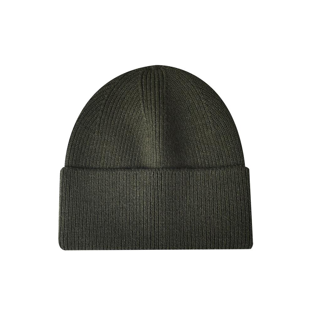 Women's Knitted Beanie with Turned-Up Brim New Style Loose-Fit Oversized Circumference Men's Hat Autumn/Winter Warm Hat