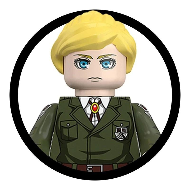 Слепая коробка Строительные блоки Мини-модели Фигурки Атака на Титанов Леви Аккерман Эрен Микаса Гигант Анни Хэллоуин Рождественские подарки Игрушка