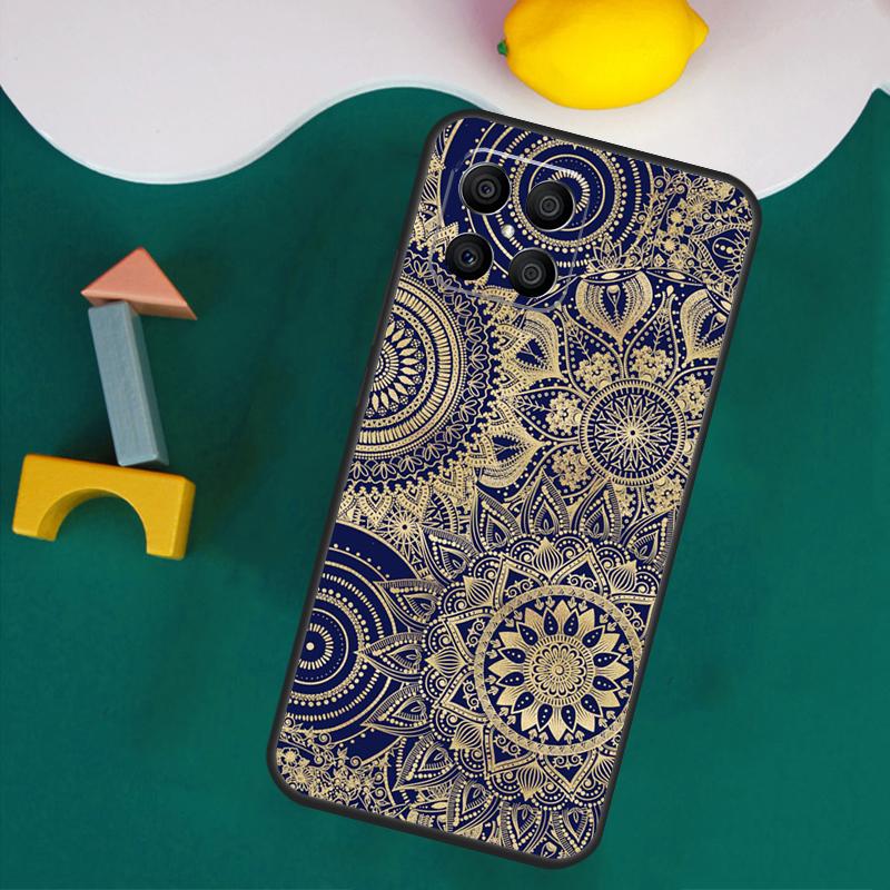 Чехол-мандала с цветком для Honor Magic 7 5 6 Lite Honor 200 Pro 50 70 90 Lite X9a X8a X8 X9 X8b X9c X9b