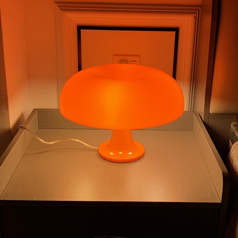 1pc LED Mushroom Table Lamp For Hotel Bedroom Bedside Living Room Decoration Lighting Modern Minimalist Desk Lights
