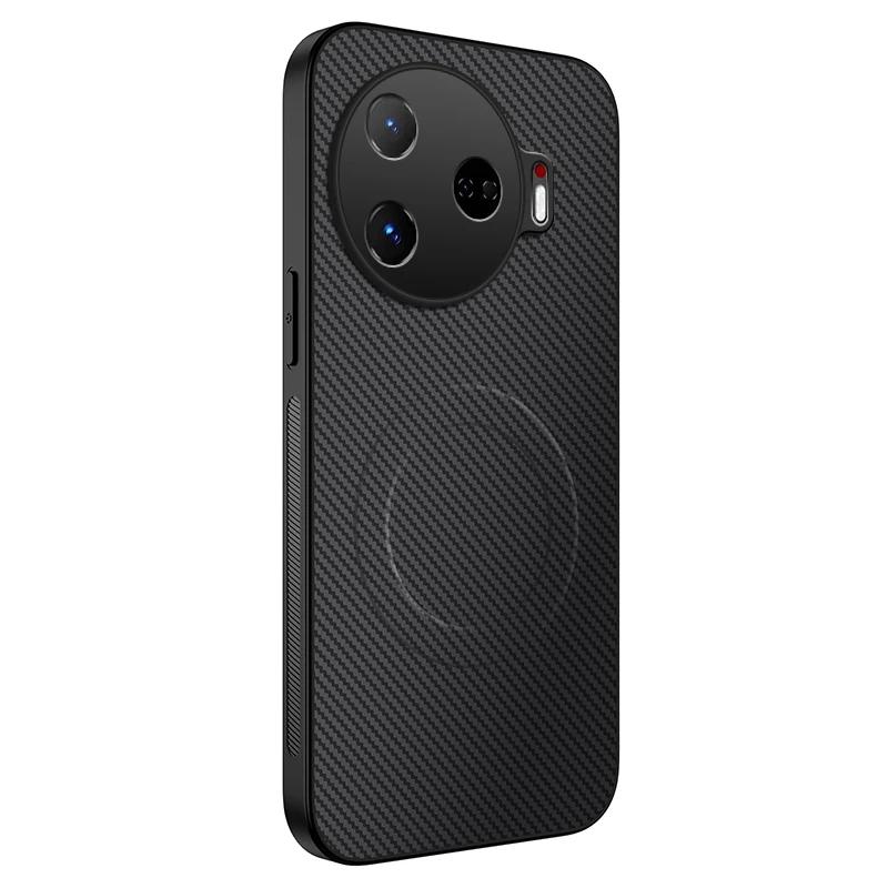 Phone Case Magnetic Wireless Charging For Tecno Camon 30 Pro 4G 5G Lens Protection Shockproof Silicone Leather Cover Shell Cases