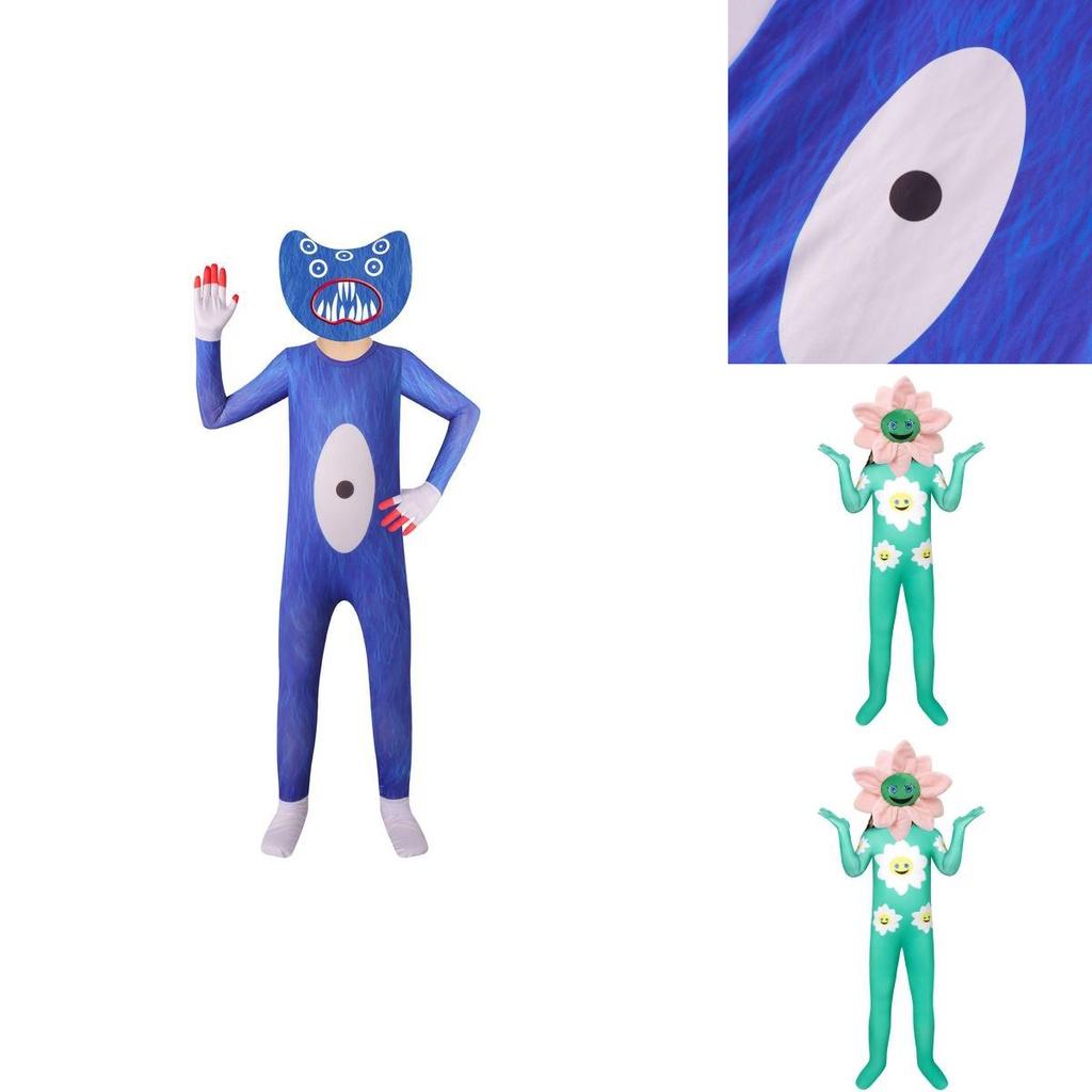 Оригинальный костюм для косплея Poppy Playtime Huggy Wuggy для детей, наряд на Хэллоуин, Рождество