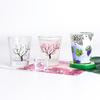 Creative Color Changing Glass Small Temperature Sensing Baijiu Sakura Cup Wine Glass Water Cup