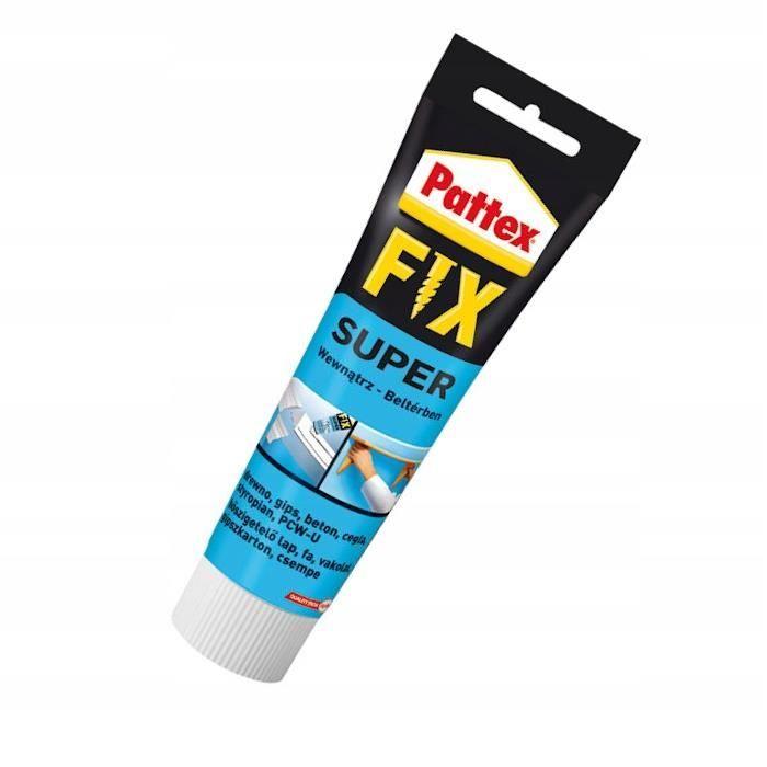 Colle de montage - Pattex - Fix Super 250g - Universelle sans solvant intérieure bois pierre plastique