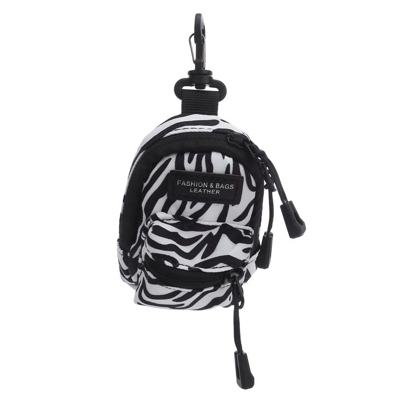 Женский милый мини-спортивный кошелек с принтом зебры, креативная сумка для ключей, универсальная маленькая подвесная сумка