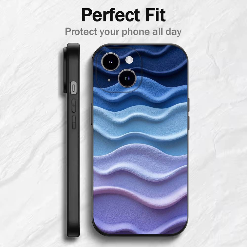 Силиконовый чехол для телефона с градиентом Для 17 16 15 14 13 12 11 Mini XS XR X 6S 6 Pro Max Plus Черный Мягкий чехол