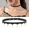 Religious Pattern Necklace Vintage Style Necklace PU Leather Texture Festival Accessories Suitable for a Distinctive Look  Silver