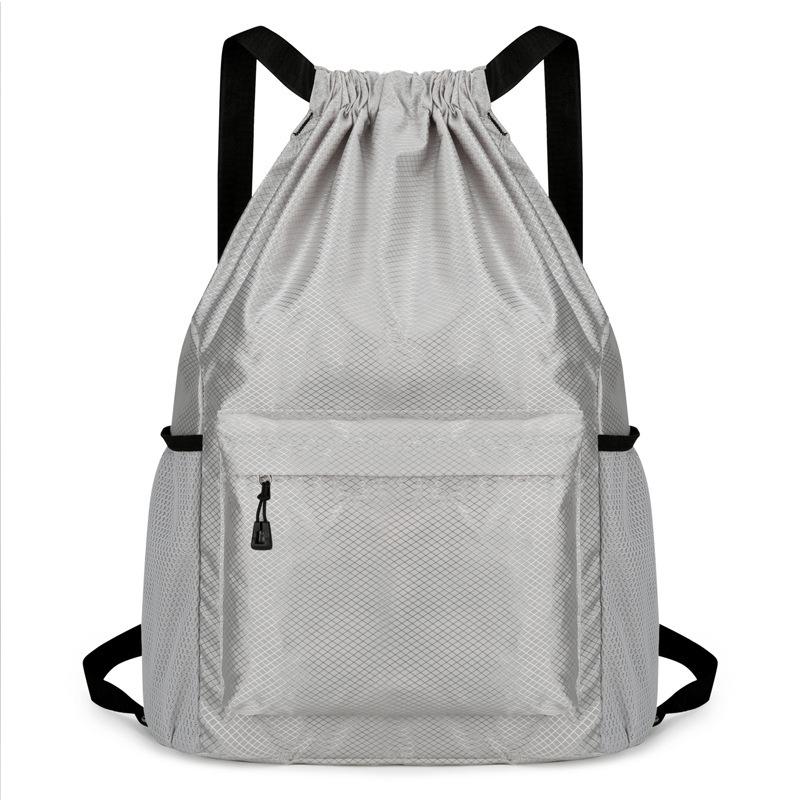 Мужской спортивный рюкзак-мешок для баскетбола - Большая вместимость, водоотталкивающий, с принтом логотипа