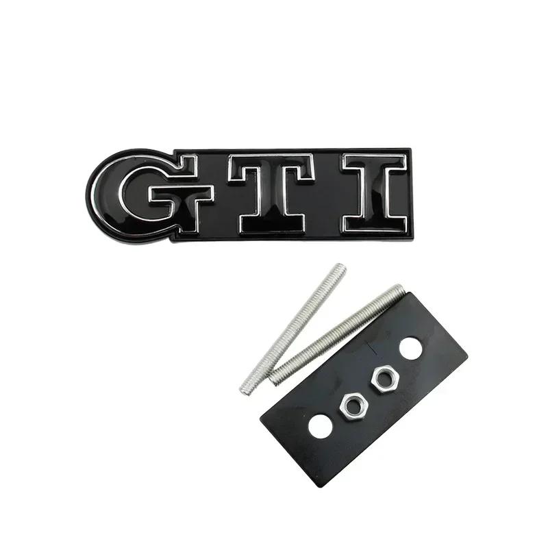 LMN1 VW 2026 Hot Metal GTI Logo Car Front Grille Emblem Badge for Volkswagen Polo Caddy Golf 4 5 6 8 Jetta Tiguan Touran Passat T-Roc
