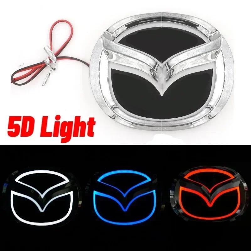 2025 Горячий Авто Стайлинг Светодиодный Задний Значок Свет Наклейка для Mazda Логотип 2 3 6 CX7 8 CX5 MX5 323 Аксессуары Авто 5D Наклейка на Задний Значок L