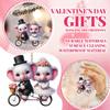 Valentine's Day Acrylic New Couple Elephant Flat Car Pendant Home Party Decoration Backpack Pendant.