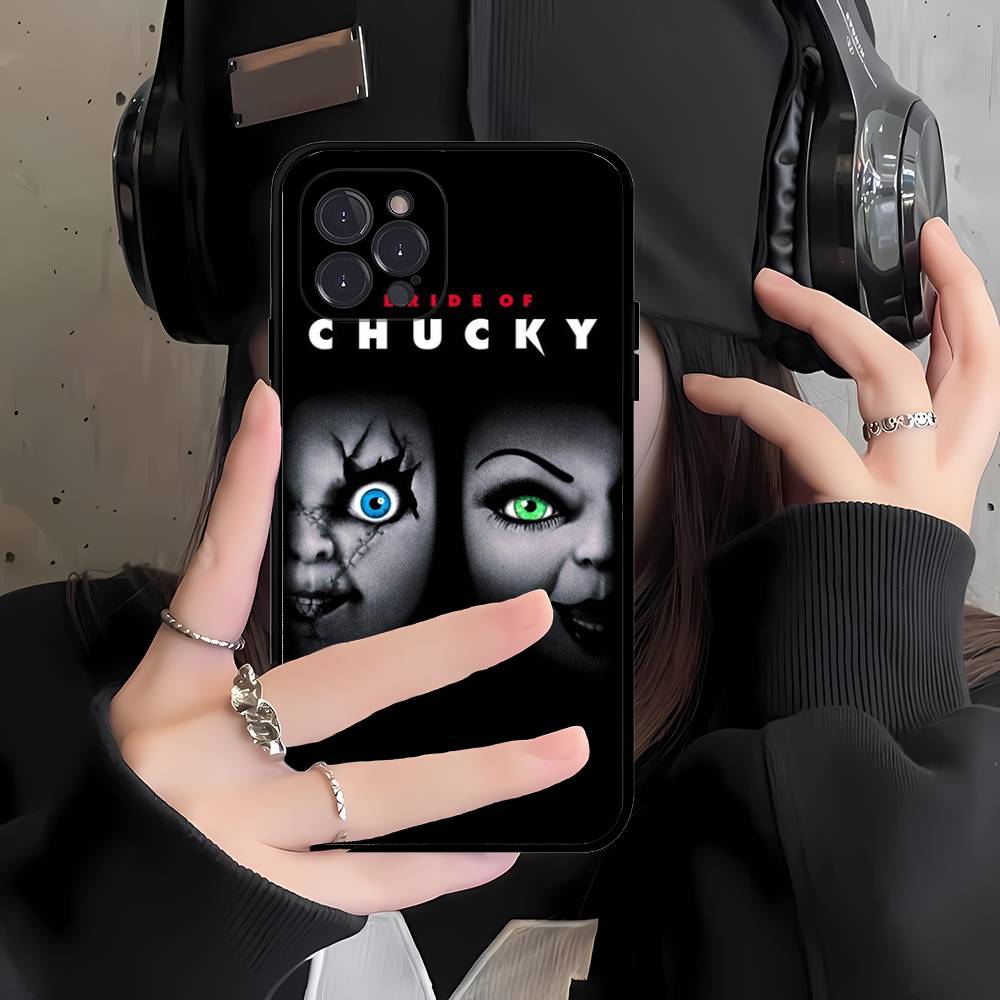 Чехол для телефона с куклой Чаки из фильма ужасов Для iPhone 17 16 15 14 13 12 Mini 11 Pro Max Мягкий силиконовый чехол