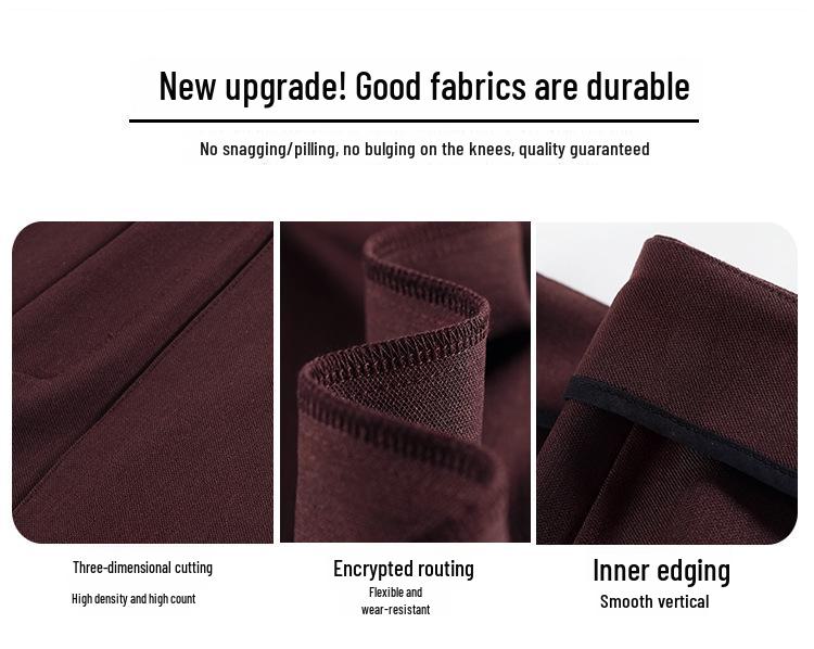 Ankola 2024 Women's High-Waist Wide-Leg Red Suit Pants for Autumn