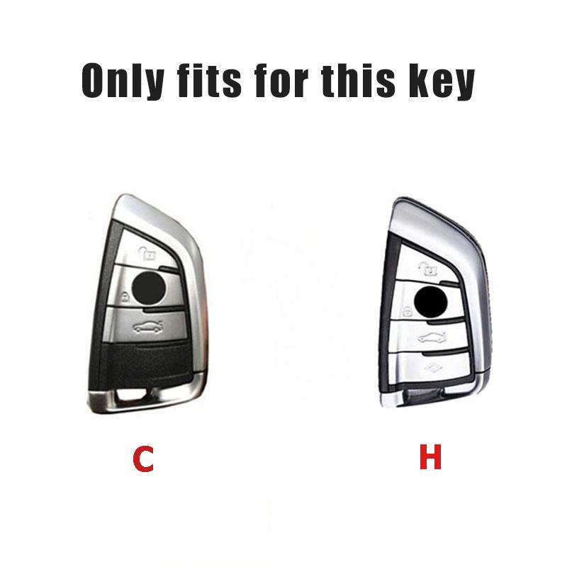Leather Car Key Case Full Flip Shell For BMW 1 3 5 7 Series 320i 530i 550i F20 F15 F16 F48 G20 G30 G01 G02 G05 G11 X1 X3 X4 X5 NH8