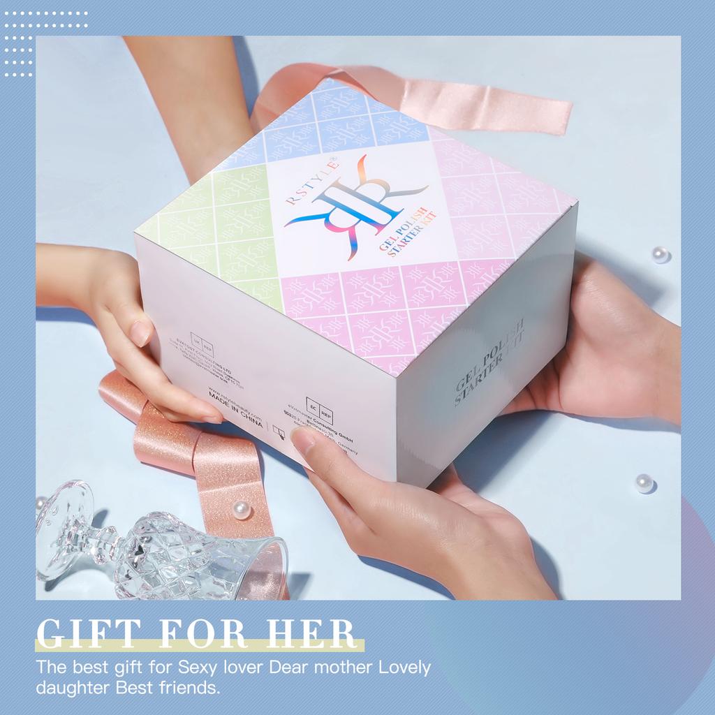 168 Вт Лампа для ногтей Сушилка для ногтей Гель-лак для маникюра Набор инструментов 20 шт. Базовое верхнее покрытие Гель-лак для ногтей Яркий цвет УФ-гель-лак с инструментом для дизайна ногтей