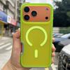 Shockproof Matte Anti-Fingerprint Magnetic Acrylic Phone Case for iphone 13 14 15 16 17 Pro Max,for iphone 17 Back Cover Orange