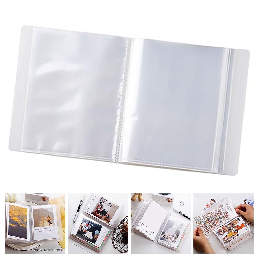A6-Information Booklet Waterproof 4x6 Clear Photo Album With 40 Pockets & Large Capacity-A6 Information Booklet