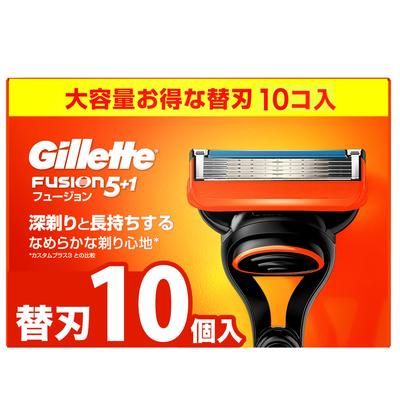 Сменные лезвия для бритвы Gillette, 10 шт., бритва Close Shave Fusion [оригинальный продукт] для мужчин