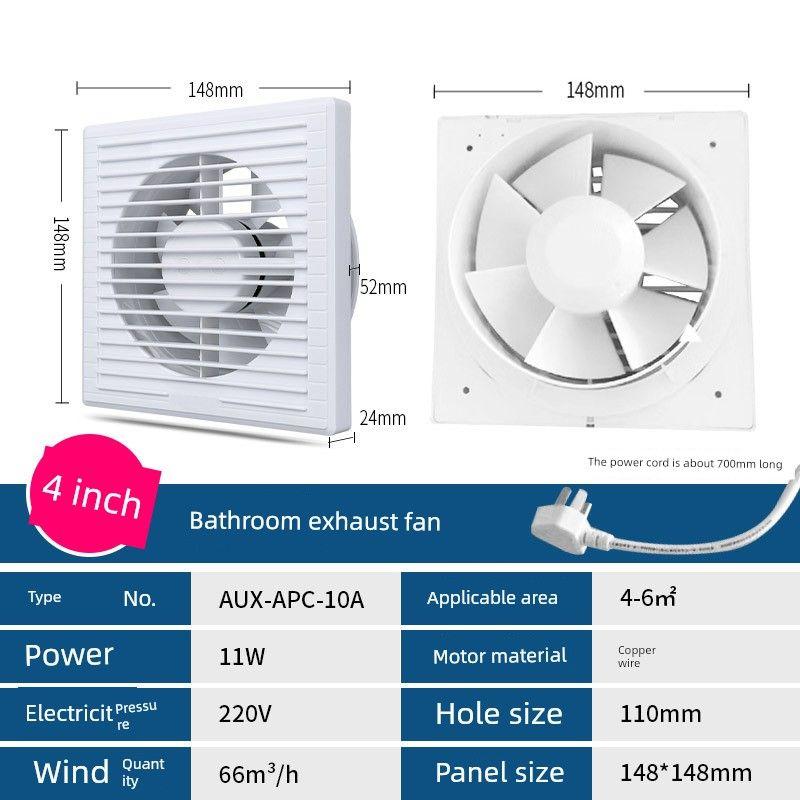 Ox Lampblack Toilet Wall Louver Ventilating Fan