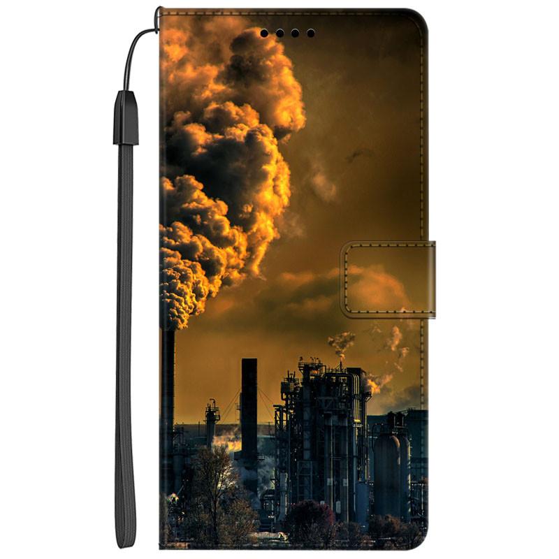 Flip Leather Case For Samsung S24 Ultra 5G Cover Book Wallet Seascape Coque for Samsung Galaxy S23 S22 S21 S20 Ultra S24Ultra