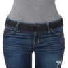  Stretch Belt No Show Flat Buckle Non-Slip Backing