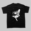 Cotton American Street Smoking Cat Retro Trendy Personalized Printed T-shirt Men's Windshield Loose Short Sleeves