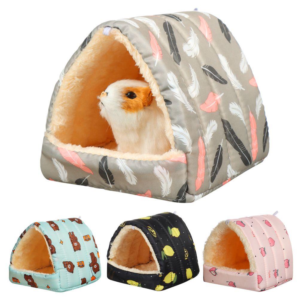 Winter Comfortable Rabbit Squirrel Warm Mat Guinea Pig Nest Hamster House Small Animal Sleeping Bed