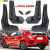 4x Front Rear For Honda Civic Hatchback Hatch 2016 -  Mud Flaps Splash Guards Fender Cover Accessories 2017 2018