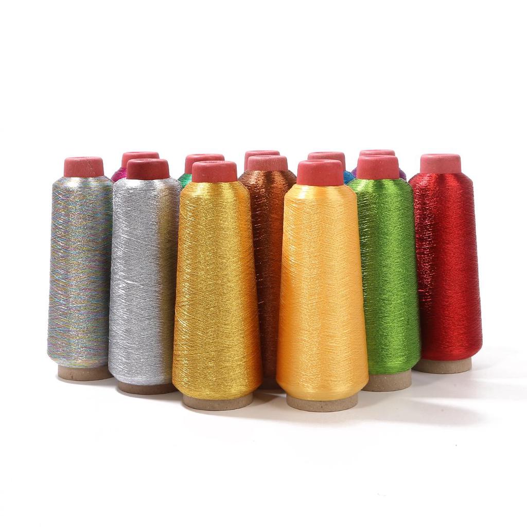 1шт 17 см x 6 см полиэстер цилиндрической формы швейная нить золотого и серебряного цвета для вышивания