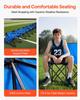 VEVOR Portable Folding Bench, 8 Seat Foldable Soccer Bench with Side Pockets and Carrying Bag