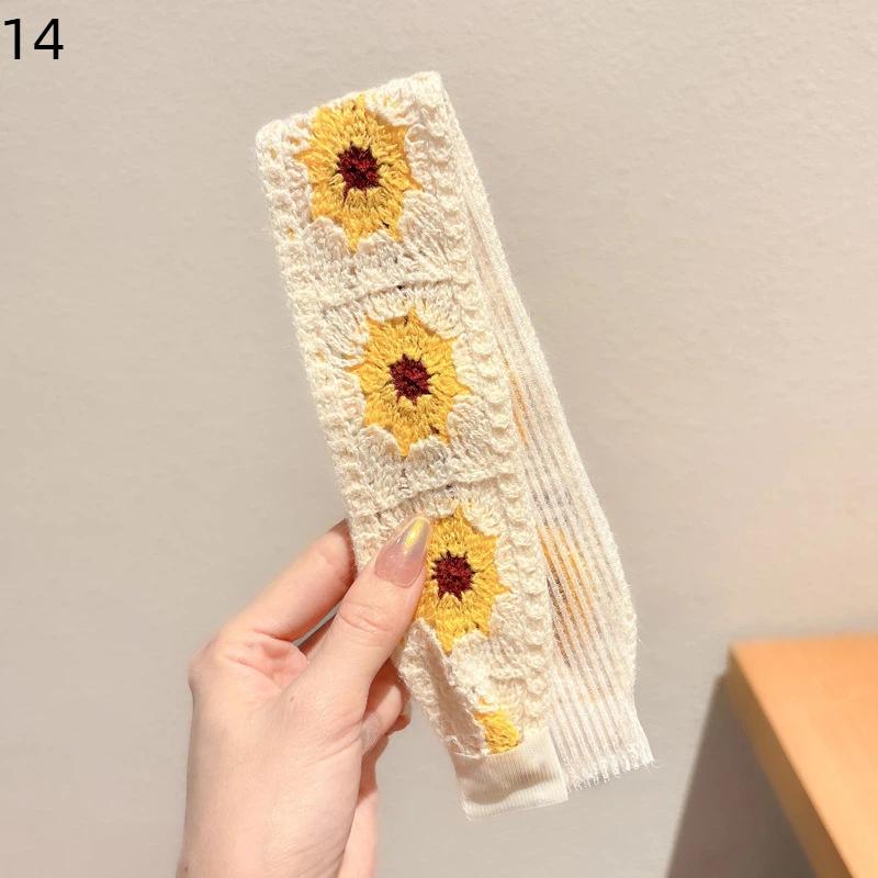 Soft and Comfortable Vintage Knitted Hair Hoops for Girls Daily Accessories