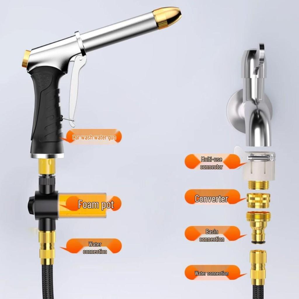 Втягивающийся взрывозащищенный водяной шланг высокого давления для мойки автомобиля