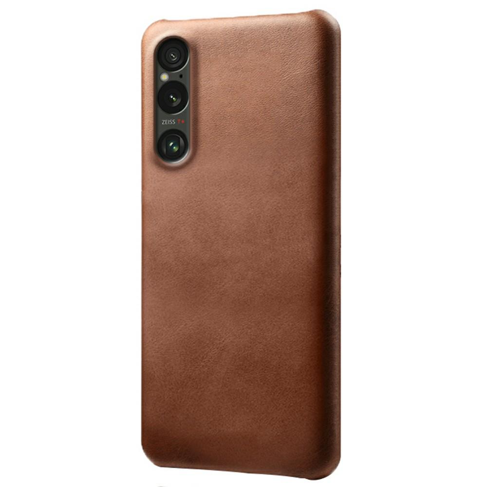 For Sony Xperia 1 VII Case Calf Texture PU Leather Hard PC Protective Phone Cover
