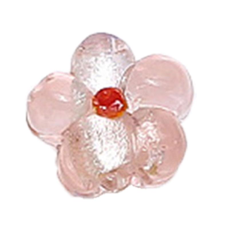 Popular Coloured Glaze Color Flower DIY Accessories Sweet Pendants DIY Handmade Bracelet Necklace Earrings Materials