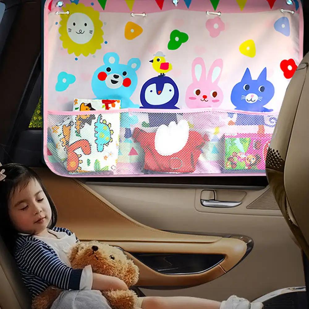 Автомобильный мультфильм милый боковые солнцезащитные козырьки на лобовое стекло солнцезащитный козырек на заднее боковое окно автомобиля солнцезащитный козырек для детей