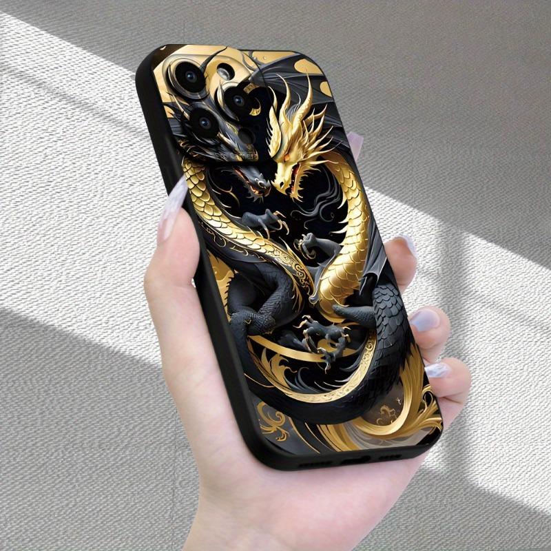 Chinese Loong design phone case for iPhone 17 16 15 14 13 12 11 Pro/Max/Plus fall proof shock proof back cover