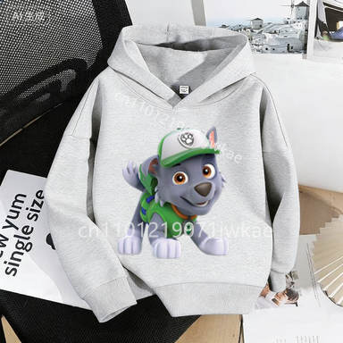 Spring Autumn Paw Patrol Pup Friends Printed Hoodie Sweatshirt Casual Kid Soft Clothes 3-12 Year Boys Girls Toddler Pullover Top